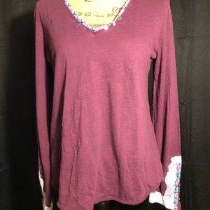 ANTHRO Little Yellow Button Top